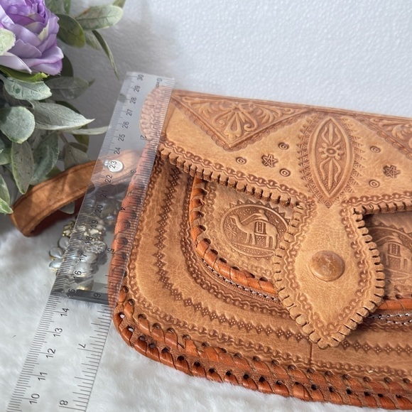 Moroccan Bag Purse Handcrafted Genuine Leather - Picture 13 of 14